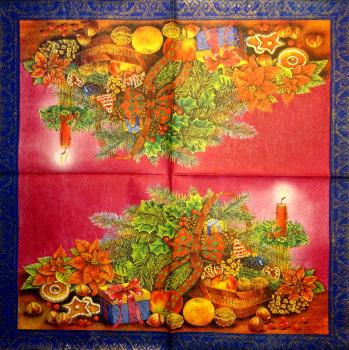 173 Christmas Flowers - 3-ply